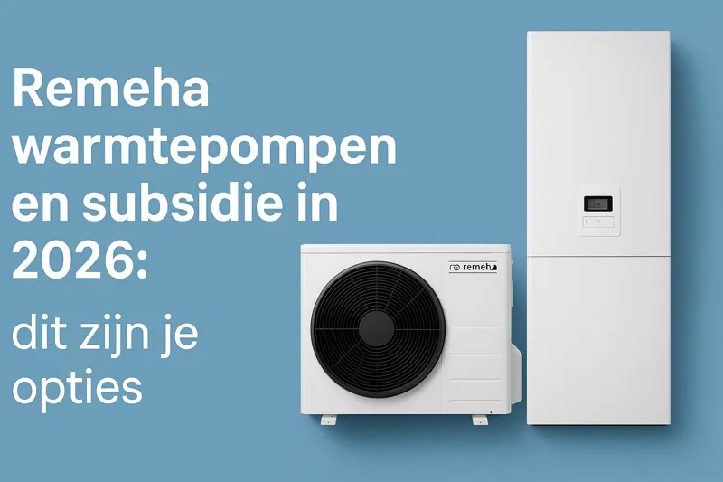 Remeha warmtepompen en subsidie in 2026